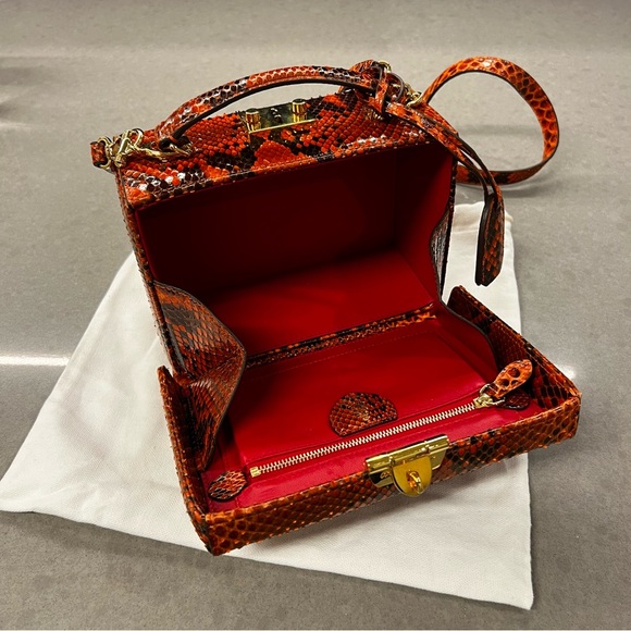 Mark Cross Grace small python shoulder bag - Picture 3 of 5